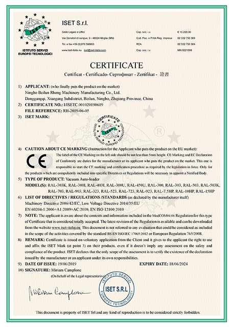 CE Certification Of Autoloader